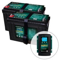 Enerdrive B-TEC 2 x 100Ah Lithium Battery & Charger Bundle
