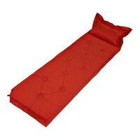 Trailblazer 9-Points Self-Inflatable Red Air Mattress with Pillow