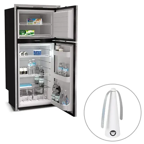 Vitrifrigo DP2600 IX 12/24V 230 Litre Stainless Steel 2 Door Fridge & Freezer