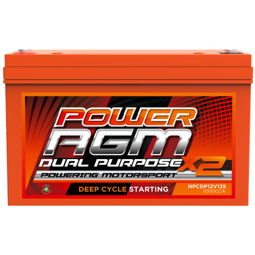 Power AGM 12V 135Ah Dual Purpose Battery