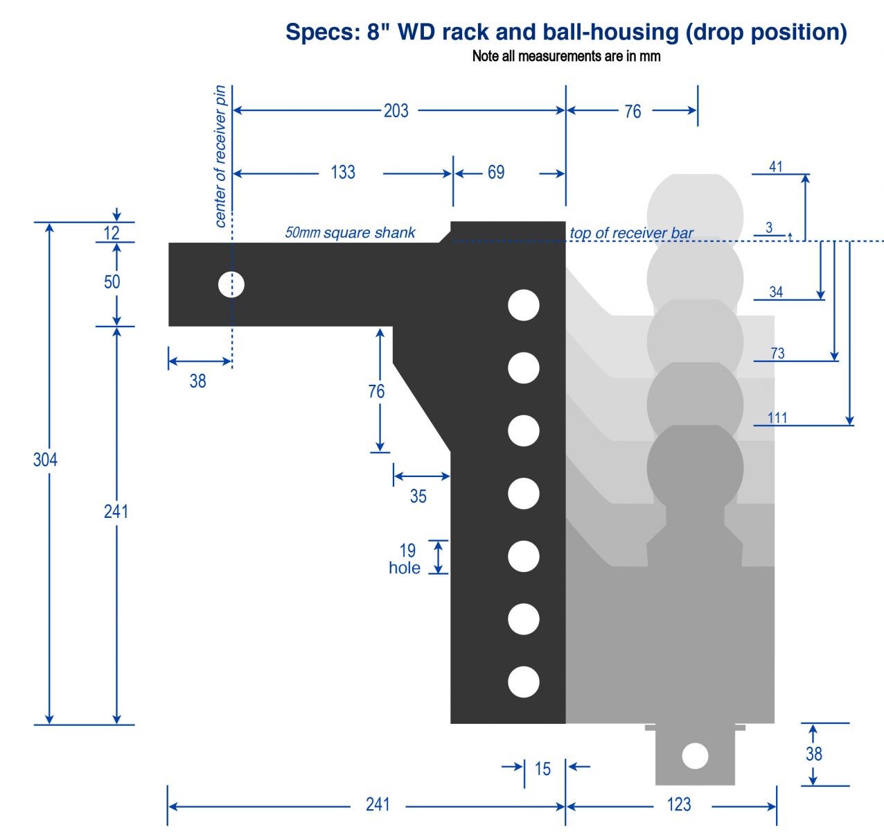 8inch Rack dimensions