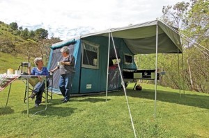 Grey Nomads with Camper Trailer