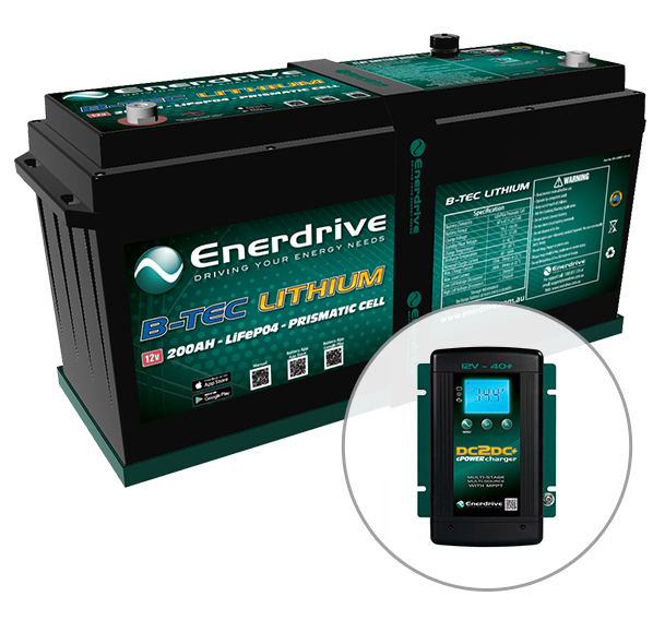 Enerdrive ePOWER B-TEC 200Ah Lithium 40A DC2DC Battery Pack