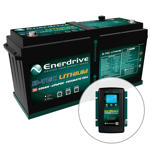 Enerdrive ePOWER B-TEC 200Ah Lithium 40A DC2DC Battery Pack