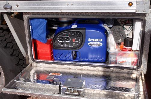 Road trip preparation: A portable generator is a great addition to your road trip equipment, especially when travelling into remote locations