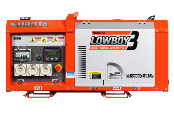 Kubota 8.8kva Lowboy Diesel Generator