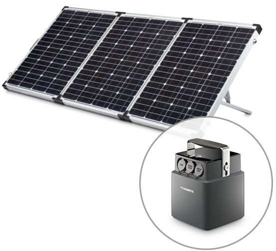 Dometic PLB40 40Ah Lithium Battery & 180W Folding Solar Panel Kit