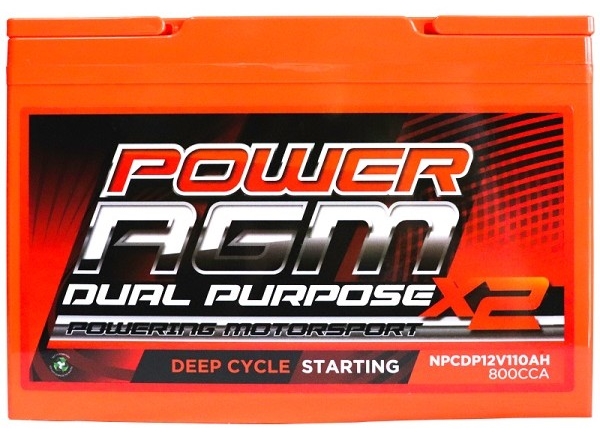 Power AGM 12V 110Ah Dual Purpose Battery