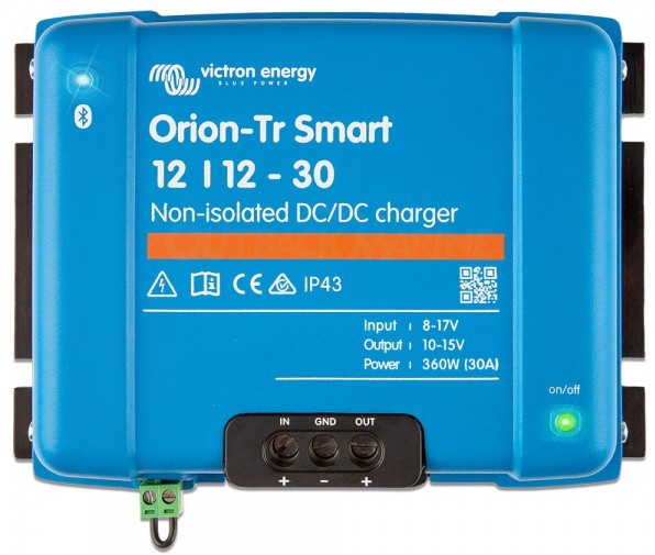 Victron Orion-Tr Smart 12/12-30A (360W) Non-isolated DC-DC charger