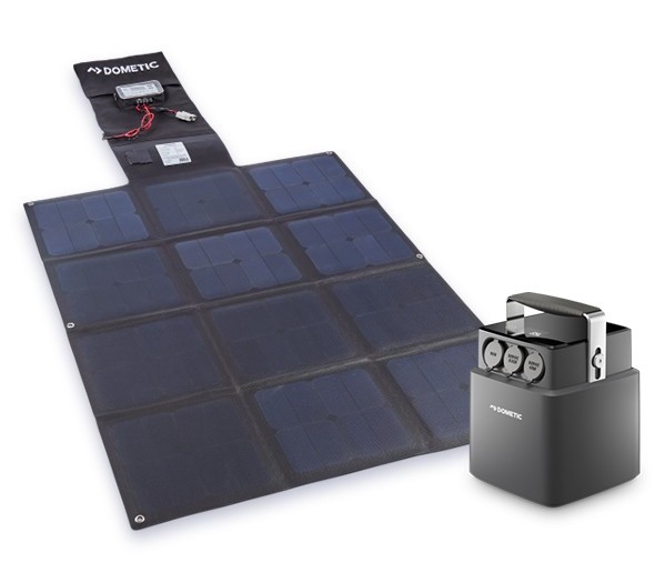 Dometic 40Ah Lithium Battery & 150W Portable Solar Blanket Kit