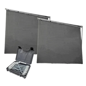 Aussie Traveller Grey Full Height Caravan Sunblocker End Wall & Pegs Bundle
