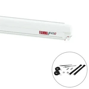 Fiamma F45 S Awning 2.6m - Polar White / Royal Grey