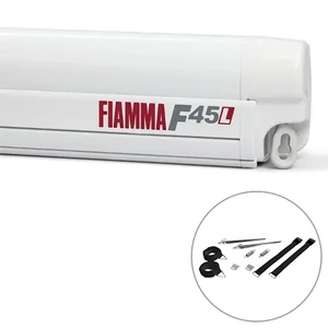Fiamma F45 L Awning 5.0m - Polar White / Royal Grey