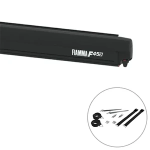 Fiamma F45S 230 Deep Black Cassette with Royal Grey Fabric