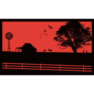 Camping Mat Warehouse 3x1.8m Country Orange Recycled Mat