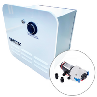 Camec 13kW White Digital Instantaneous Gas Water Heater Bundle with Flojet 12V Triplex Water Pump