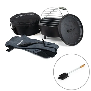 Aussie Traveller Cast iron 4.5 Qrt Camp Oven Kit