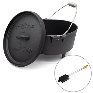 Aussie Traveller Cast iron 9 Qrt Camp Oven