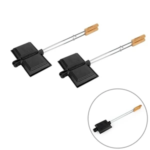 Aussie Traveller Cast Iron Double Jaffle Iron, 2 Pack