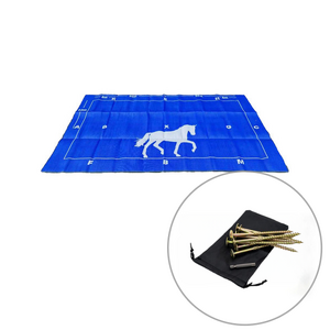 ACM 4x2.4m Equestrian Annexe Mat Navy/Grey