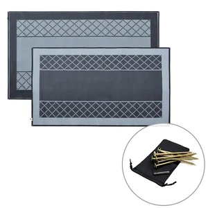 ACM 2x2.4m Crisscross Plain Centre Annexe Mat Grey/Black