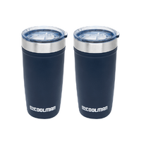 myCOOLMAN 2 x Thermal 591ml Stainless Steel Tumbler Pack