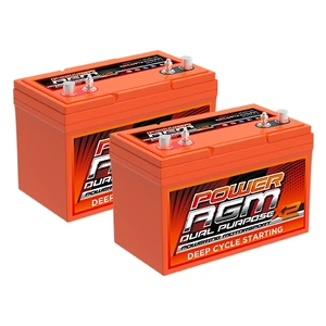 Power AGM 2 x 110Ah 12V Dual Purpose Battery, NPCDP12V110AH