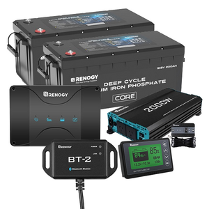 Renogy 400Ah Lithium Battery, Charger, Inverter and monitor Bundle