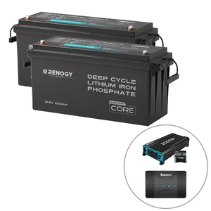 Renogy 400Ah Lithium Battery, Charger and Inverter Bundle