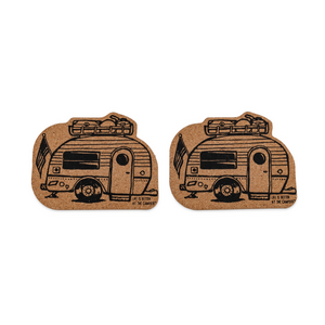 Camco RV Camper Cork Coasters, 2-Pack. 53384