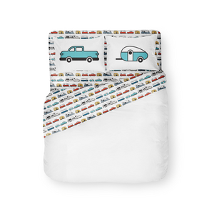 Camco Queen RV Bed Sheet Set, Multi-Color. 53299