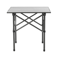SlumberTrek Square Aluminium Table with Carry Bag & Swing Tag