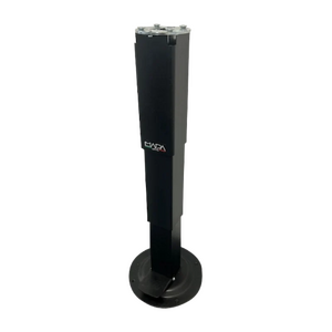 Nuova MAPA Black Adjustable Height Square Table Leg with Turn Table & Slide