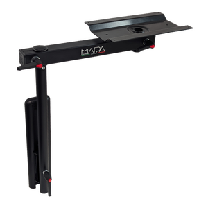 Nuova Mapa Onda Swivel Aluminium Table Leg, Black Anodized. # 0612100/AON05