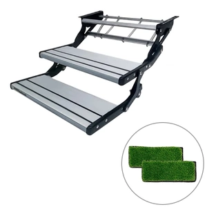 Aussie Traveller Double Manual Drop Down Step