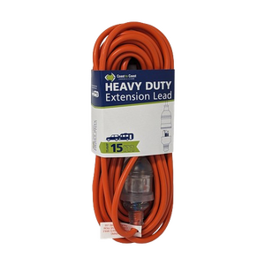 Coast 15M/15A Heavy Duty Extension Lead - Led Equipped