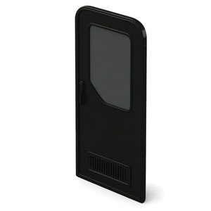 Coast RV 4-Point LH Hinge Main Door 1750 x 622mm (2RC), Black Frame/Black Infill