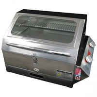 Galleymate 1100 2BNR BBQ with Hood - Grill & Solid Plate. GM1100