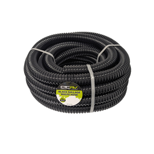 Coast RV Black Sullage Waste Hose, 10m Roll - 32mm I.D.