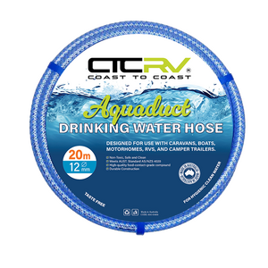 Coast RV Aquaduct 20m Blue Drinking Water Hose, 12mm