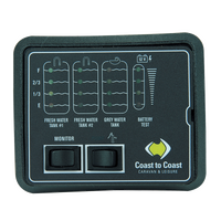 JRV Tank Monitor - 3 Water Tanks (2 x Fresh, 1 x Grey)