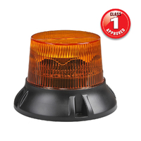 Narva 9-80V Class 1 Amber Heavy-Duty 'Geomax' LED Strobe/Rotator with Flange Base