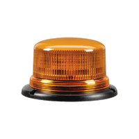 Narva Amber 'Eurotech' Low Profile LED Strobe/Rotator Light, Black Base