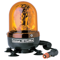 Narva 12/24V Hi Optics 'Baby Magnetic' Rotating Beacon, Amber