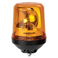 Narva 12/24V Optimax Rotating Beacon Single Bolt Mount, Amber