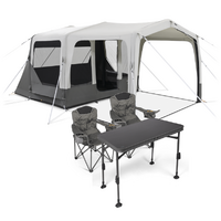 Dometic 4-Person Camping Bundle; Santorini 2x4 Tent, Element Table & 2 x Duro 180 Ore Chair