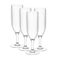 D-Still 175ml Unbreakable Champagne Glass, Set of 4