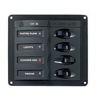 12V 20amp 4 Switch Breaker Panel