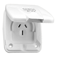 Clipsal 15A External Power Outlet 15ADWP - White