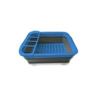 Collapsible Blue Sink with Drainer
